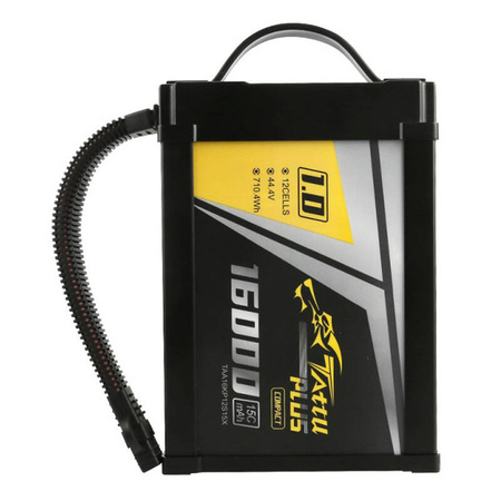 Батерия Tattu Plus 1.0 Компактна версия 16000mAh 12S 15C 44.4V Lipo pack с XT90-S конектор