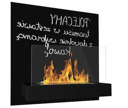 Hanging Biofireplace BOARD Black  – style, warmth, and creativity in your home