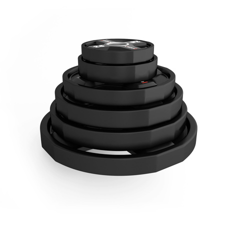 TPC SET OLYMPISCHE POLYURETHAAN PLAAT SET 2 x 2,5 - 25 KG CPU (155 KG) HMS