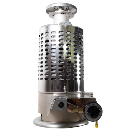 Estufa de gas para sauna Botnia 81 | 8,1 kW | acero inoxidable | sin electricidad | para saunas 4–13 m³ | móvil | camping | sauna finlandesa