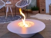 Free-standing biofireplace Universe matte white