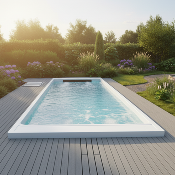 Piscina com sistema de massagem de água OF-120AU - piscina exclusiva para casa e jardim