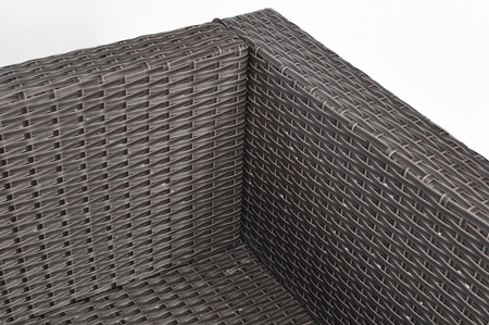 Fotel ogrodowy z technorattanu MALAGA | meble ogrodowe z technorattanu, zestaw na taras, wypoczynek w ogrodzie