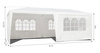 MultiGarden White Commercial Garden Pavilion Tent 3x6 m with 6 Walls | Garden furniture, relaxation, modern style