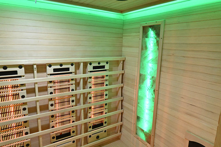 MO-RL4ST Saună cu infraroșu cu piatră de sare + turmaline | Wellness | Relaxare | SPA | Minimalism elegant | Relaxare de lux