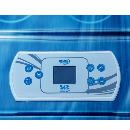 Jacuzzi de jardim SPA508 – onda azul, revestimento cinza 215x190 cm