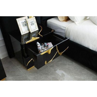 COSHH - MAGNEETTINEN MUSTA KAAVAUS - lakattu MDF-levy - 120 × 75 × 40 cm