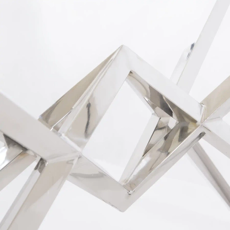 CONSOLLE IN ACCIAIO INOX – DIAMOND – design geometrico e forma lussuosa