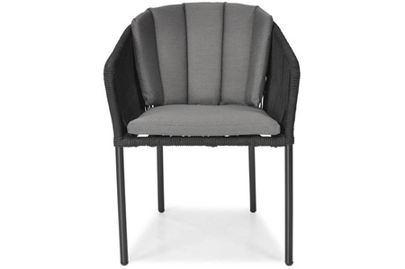 VICTORIA Rope Garden Chair - Μαύρη