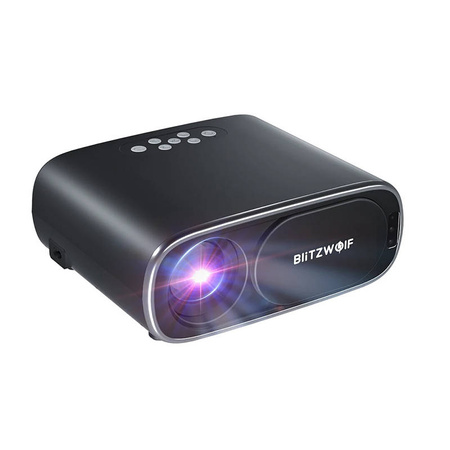 BlitzWolf BW-V4 1080p LED proyector/proyector, Wi-Fi + Bluetooth (negro)