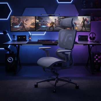 Ергономічне крісло Mark Adler Expert 7.9 - зручне офісне крісло з регулюванням, поперековою опорою і сітчастою спинкою