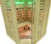 MO-RL3CST Sauna de infrarrojos con piedra de sal + turmalinas | Wellness | Relax | SPA | Madera Natural | Lista para Montar