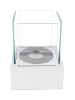 Freestanding Biofireplace Smart White Structural Matte