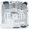 Neptun Martinique utomhusjacuzzi för 5 personer / Rymligt SPA med dubbla liggstolar / Balboa System / LED / Ozonering / MicroSilk® | Avkoppling | Komfort | Wellness | Året runt användning