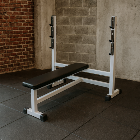 ST304.1 klop za stiskanje klopi z varnostnimi palicami | Profesionalna horizontalna klop za usposabljanje za telovadnice