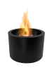 Free-standing bioethanol fireplace Moon black structural matte