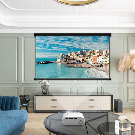 Mini bærbar projektor 2,4/5GHz Miracast Airplay Full HD til smartphone 3000lm Zenwire d300s