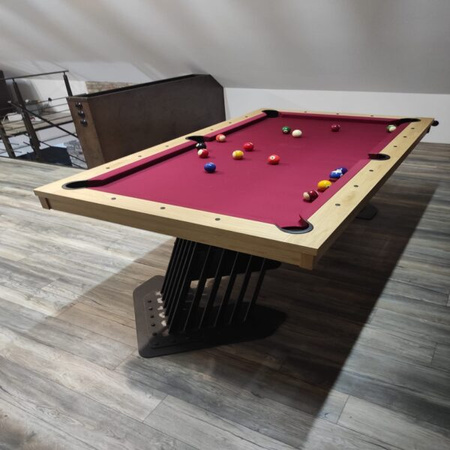 Monster - Masă de biliard cu placă de piatră și cadru din lemn