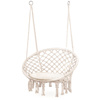 Cadeira suspensa Boho baloiço de jardim com almofada