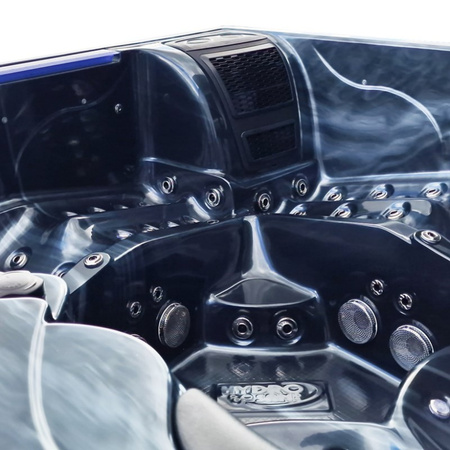 Garden Jacuzzi SPA205T White pearl Carcasă de cafea 230x230 cm - eleganță și relaxare în spa-ul de acasă