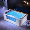 SPA kád ZEFIR 934 hidromasszázs | Jacuzzi | 192x131 cm | 44 fúvókák | teakfa