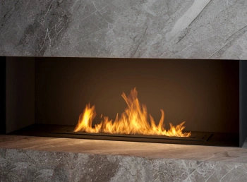 BLACK BURNER 800 biopejsbrænder – sort, med flammeregulering, rustfrit stål