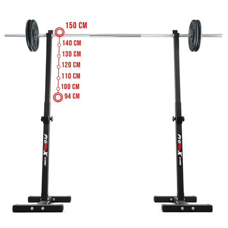 Banco de entrenamiento + dos soportes para barra