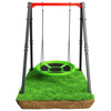 Garden swing for children with a nest swing