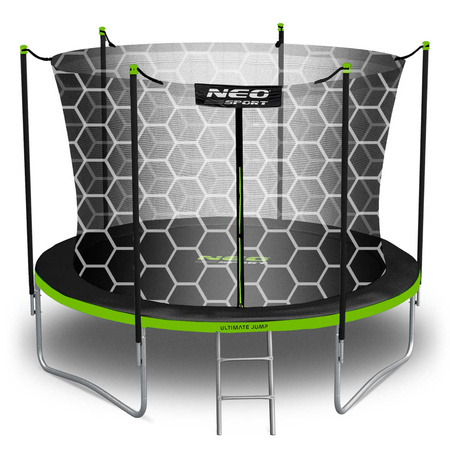 Gartentrampolin 10ft/312cm mit Innennetz und Leiter Neo-Sport