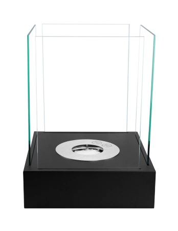 "Sunset Garden Mini" laisvai pastatomas biojėgainės židinys matinės juodos spalvos - nedidelis ekologiškas biojėgainės židinys, idealiai tinkantis interjerui ir terasoms