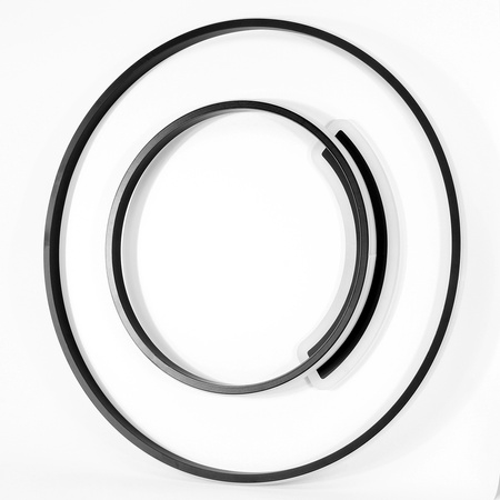 PLAFOND LED CERCLES ET LIGNES 76W + TÉLÉCOMMANDE DL-G03