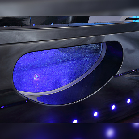 ГІДРОМАСАЖНА ВАННА СПА ПРЯМОКУТНА 150×84 СМ ДВОМІСНА IRIS-933A-BL-W