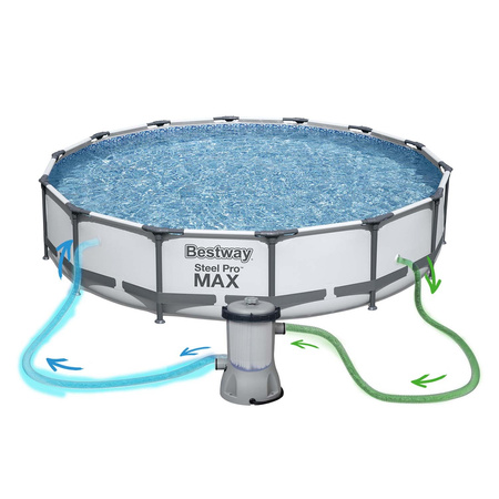 Framellar Garden Pool 457 x 107 cm Set 11W1 Bestway 56488