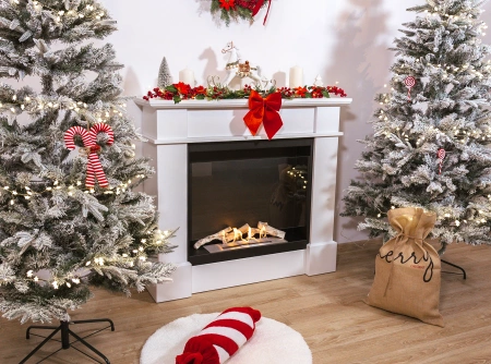 Colosseum Pool Biokandalló üveggel - Elegáns füstmentes kandalló