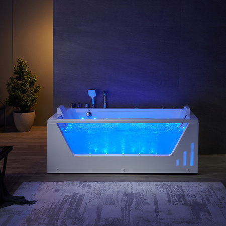 Saturn 944 bela 180x90 cm masažna kad - eleganca in sprostitev za vaš domači spa