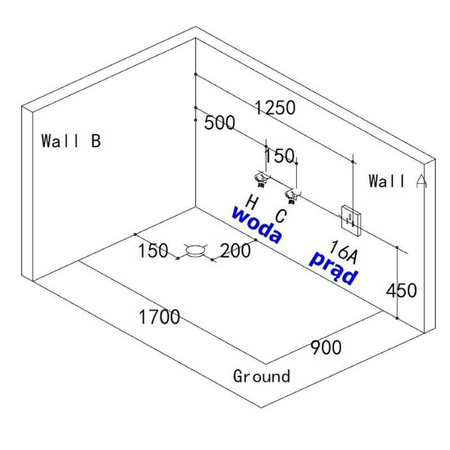 Μπανιέρα υδρομασάζ Niagara 911 180×100 – οικιακό jacuzzi με LED χρωμοθεραπεία