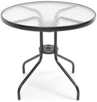 Table de jardin ronde CAPRI 80 - noire