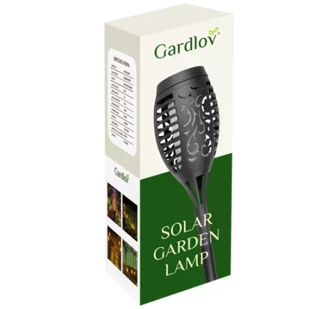 Candeeiro solar de jardim - tocha 23559
