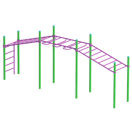 S833.3-UA Apenrekken | Buitenspeeltuin met Zweedse wand