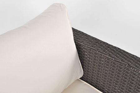 Fotel ogrodowy z technorattanu MALAGA | meble ogrodowe z technorattanu, zestaw na taras, wypoczynek w ogrodzie