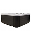 Jacuzzi de grădină BOKO Carcasă albă Negru 230x230 cm - relaxare modernă în grădină