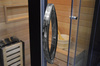 MO-1752B RIGHT TRIO, dry sauna, steam sauna and shower cabin 180X110X223CM | Panoramic Glass | For Family and Friends