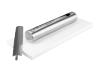 Fristående bioeldstad Stainless vit blank