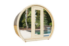 Outdoor sauna SUSI for 2-3 people with Harvia Vega sauna heater + freebies | cosmetics + sauna accessories | Finnish sauna | thermwood | Thermally Modified Wood