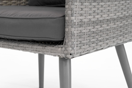 Έπιπλα κήπου MOKKA technorattan - γκρι