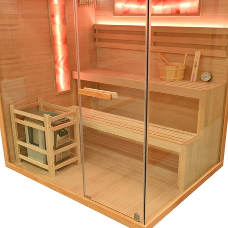 MO-TS4 LEFT Sausā sauna ar plīti HARVIA 8 kW | Wellness | Relax | SPA | Skandināvu stils | Ģimenei un draugiem