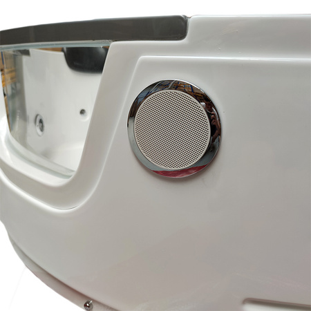 СПА-ванна з гідромасажем ORINO 632C White 135x135 см - зручна ванна для домашнього спа-салону