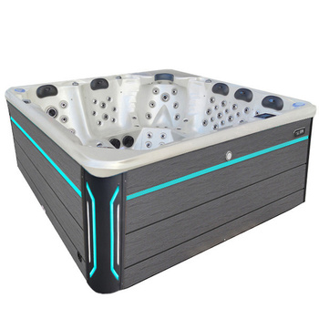 Havejacuzzi badekar SPA743 220x220 cm – rummelig afslapning for hele familien