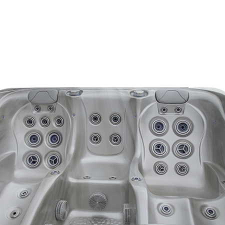 Dārza džakuzi SPA566 200x200 cm - luksusa spa vanna ar burbuļvannu dārzam un terasei