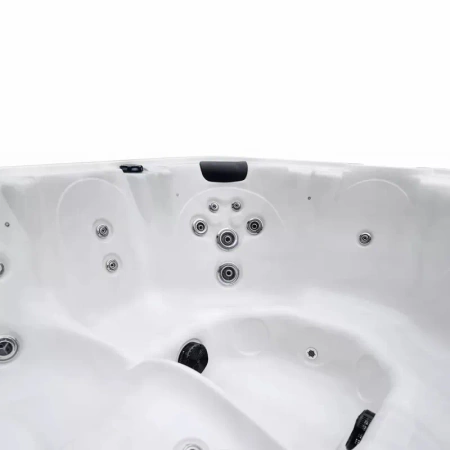 Banheira de massagem 6 pessoas Geniss ZR804 – Jacuzzi SPA exterior com hidromassagem, banheira de jardim de luxo para relaxamento e bem-estar